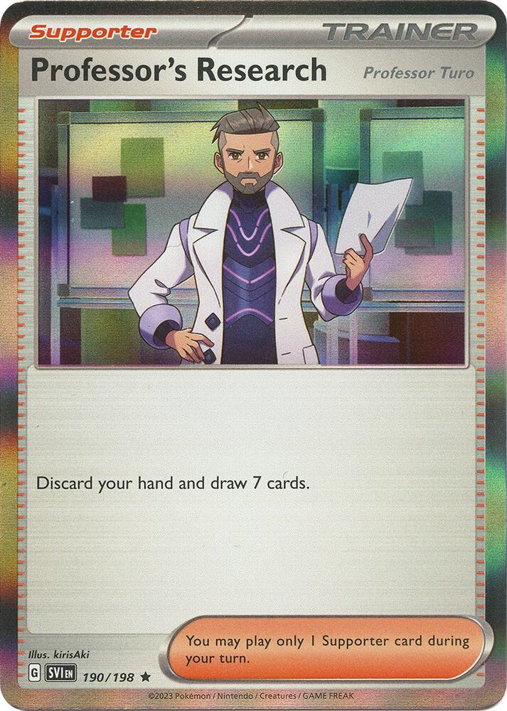 Pokemon Professor's Research 190/198 Scarlet & Violet