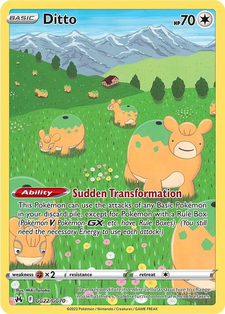 Pokemon Ditto GG22/GG70 Crown Zenith