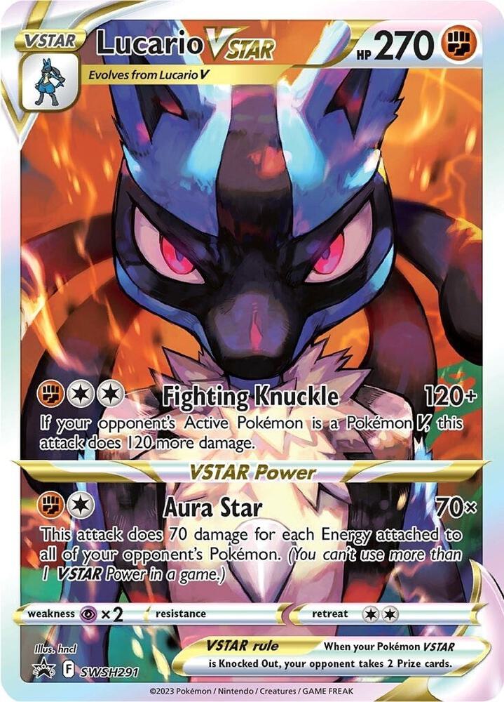 Pokemon Lucario VSTAR SWSH291 SWSH Black Star Promos