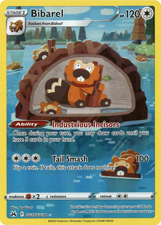 Pokemon Bibarel GG25/GG70 Crown Zenith