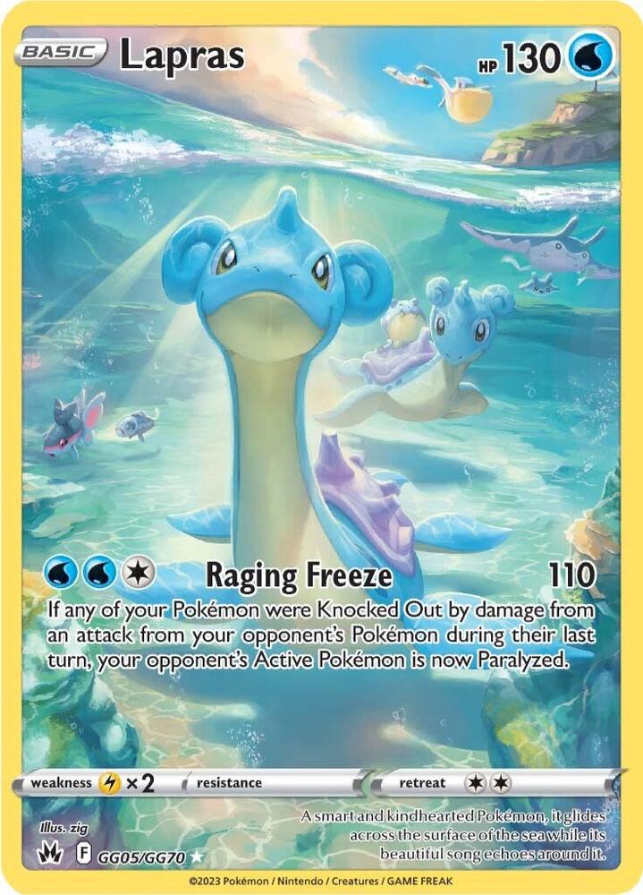 Pokemon Lapras GG05/GG70 Crown Zenith