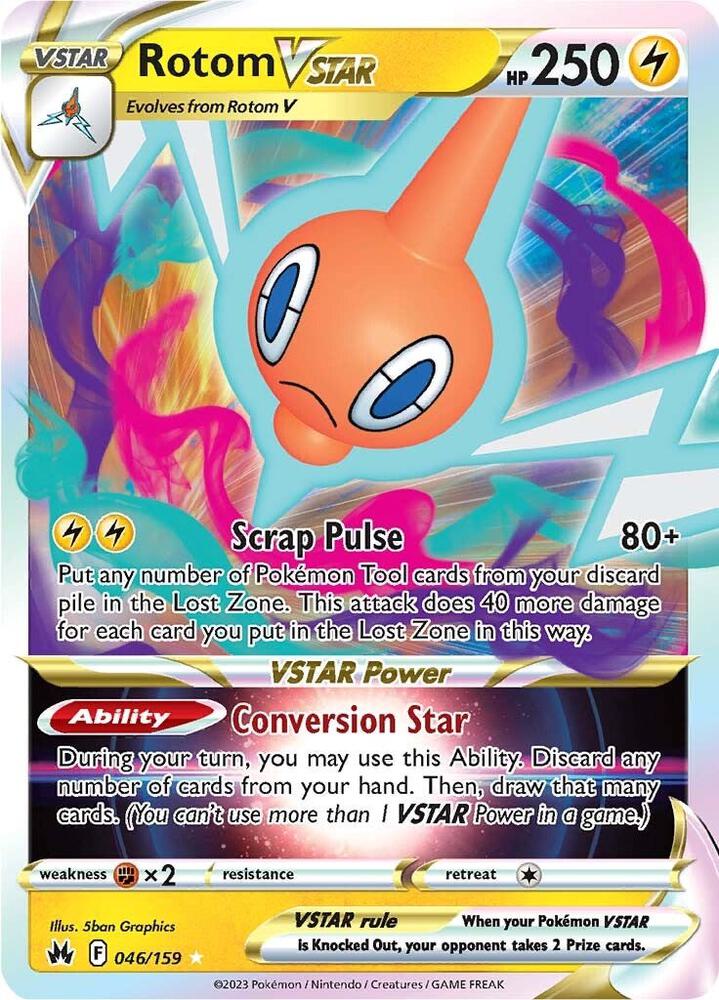 Pokemon Rotom VSTAR 46/159 Crown Zenith