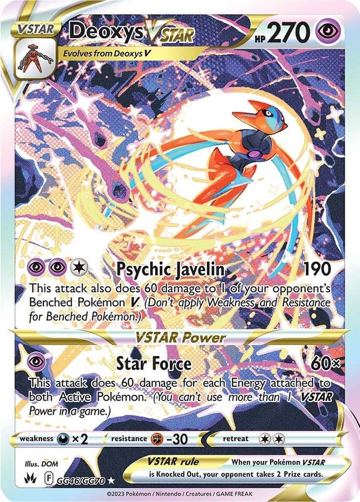 Pokemon Deoxys VSTAR GG46/GG70 Crown Zenith