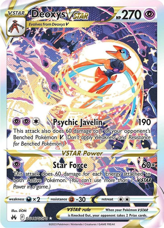 Pokemon Deoxys VSTAR GG46/GG70 Crown Zenith