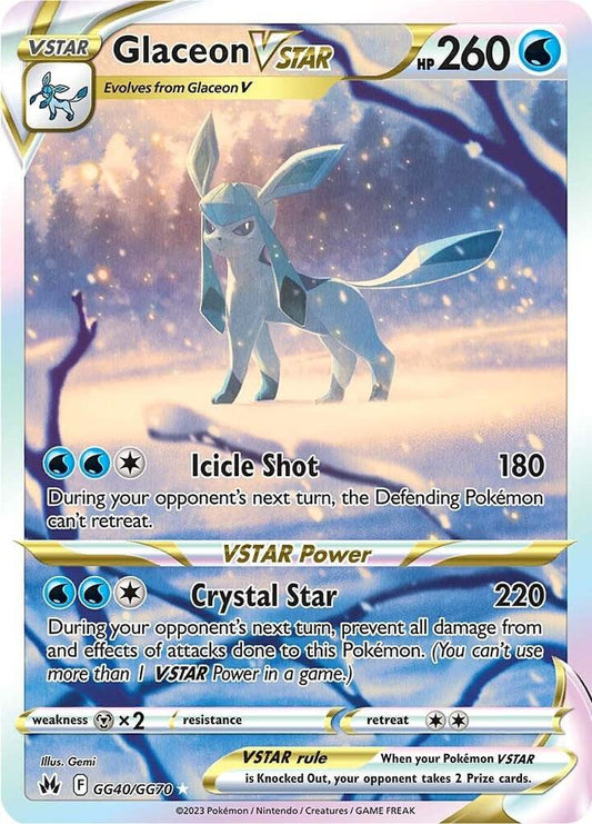 Pokemon Glaceon VSTAR GG40/GG70 Crown Zenith
