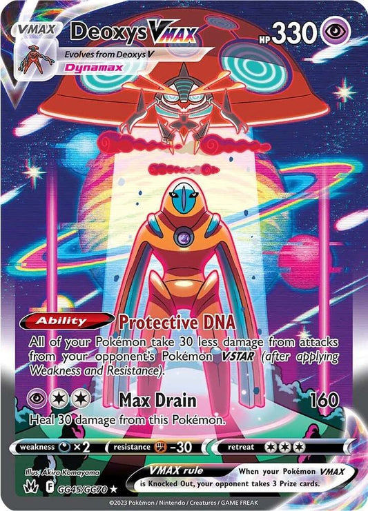 Pokemon Deoxys VMAX GG45/GG70 Crown Zenith