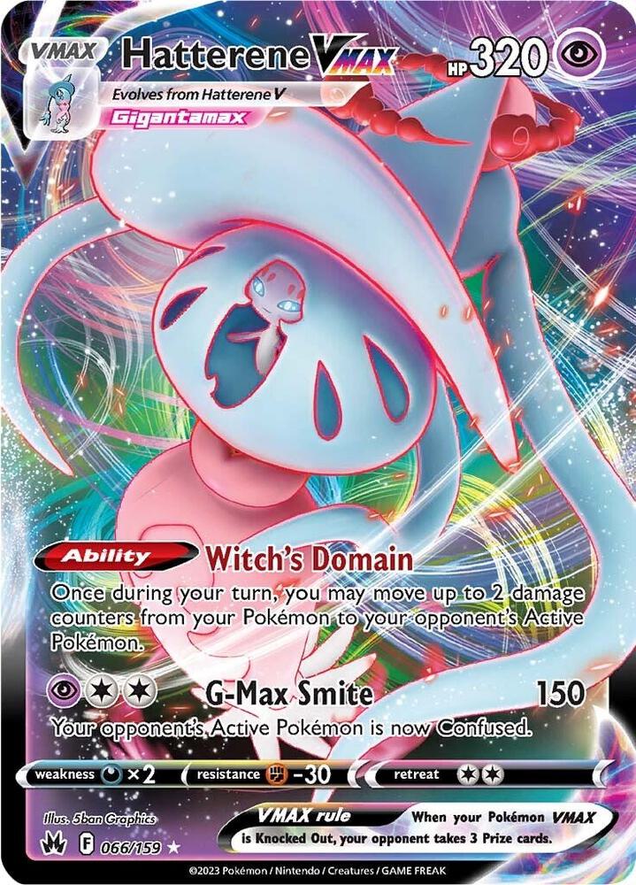 Pokemon Hatterene VMAX 66/159 Crown Zenith
