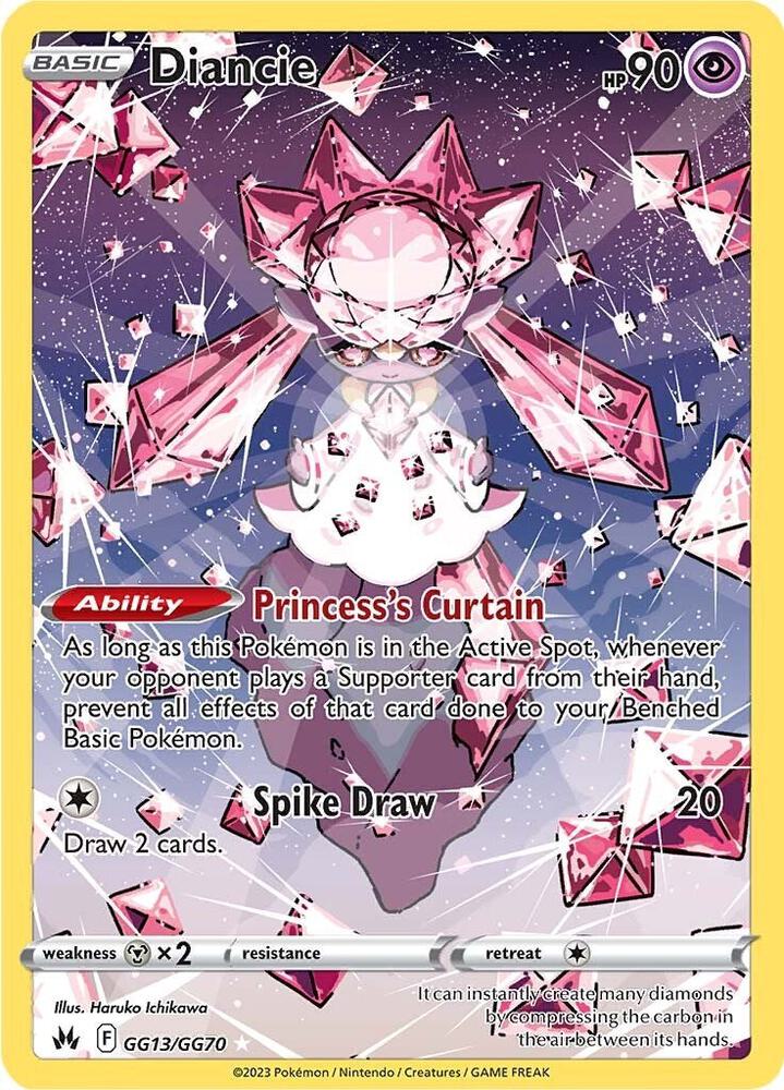 Pokemon Diancie GG13/GG70 Crown Zenith