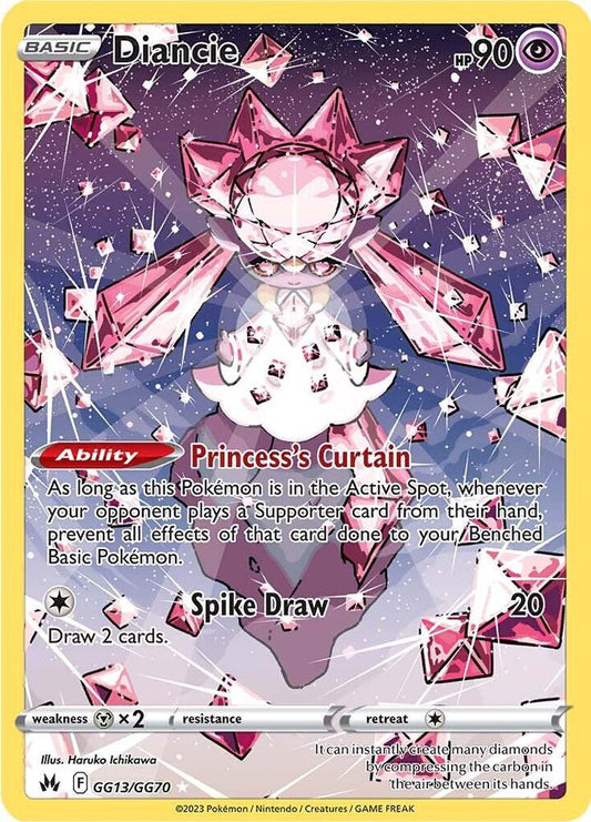 Pokemon Diancie GG13/GG70 Crown Zenith