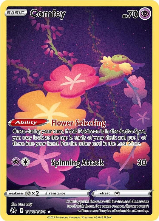 Pokemon Comfey GG14/GG70 Crown Zenith