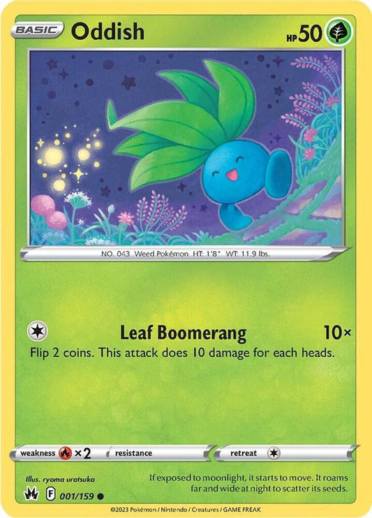 Pokemon Oddish 1/159 Crown Zenith