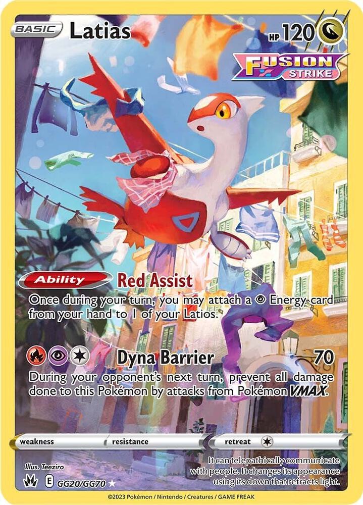 Pokemon Latias GG20/GG70 Crown Zenith