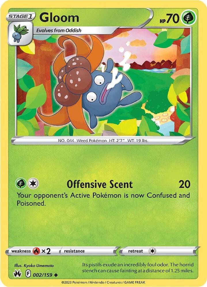 Pokemon Gloom 2/159 Crown Zenith
