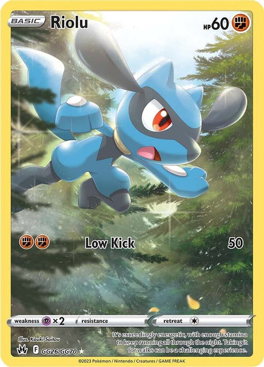 Pokemon Riolu GG26/GG70 Crown Zenith
