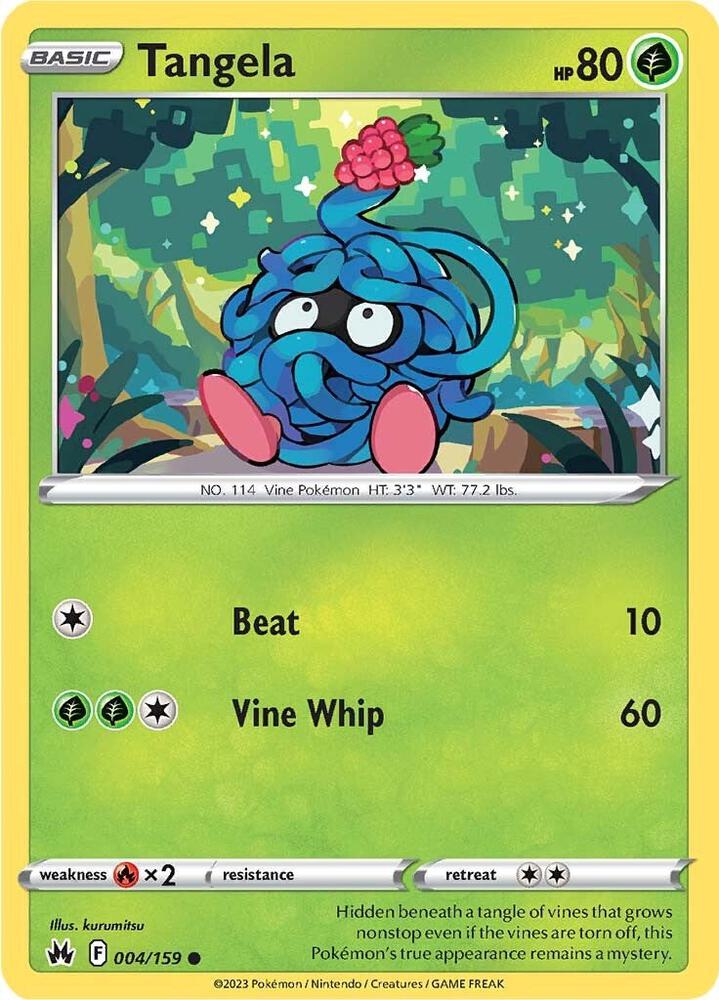Pokemon Tangela 4/159 Crown Zenith