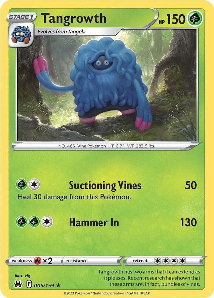 Pokemon Tangrowth 5/159 Crown Zenith