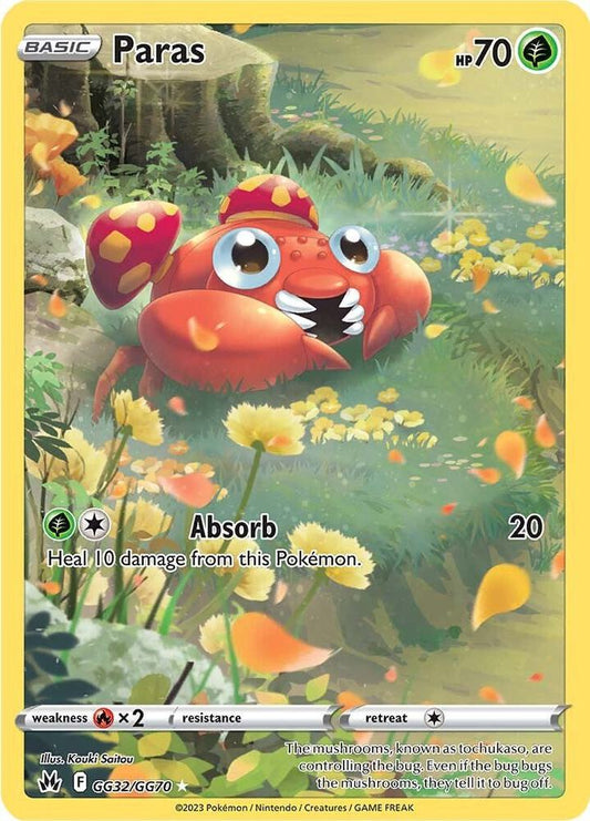 Pokemon Paras GG32/GG70 Crown Zenith