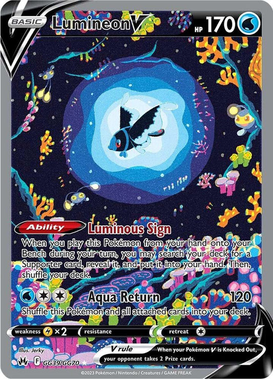 Pokemon Lumineon V GG39/GG70 Crown Zenith