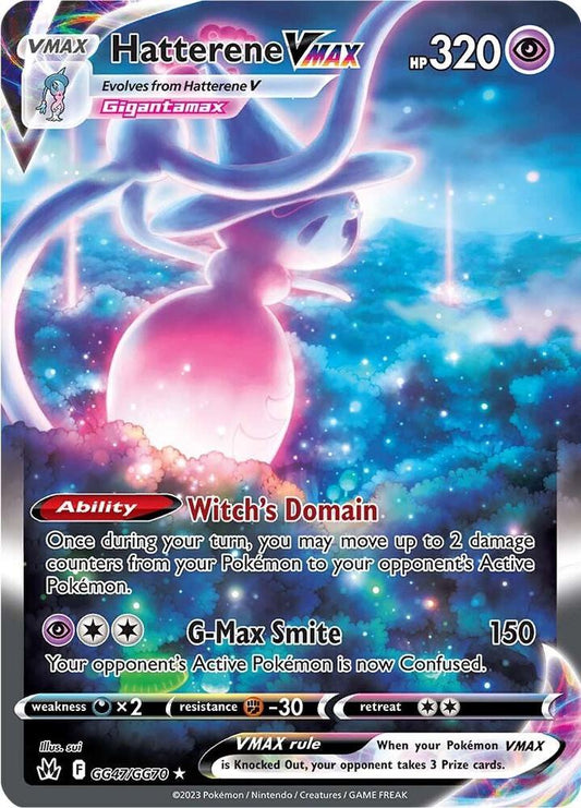Pokemon Hatterene VMAX GG47/GG70 Crown Zenith