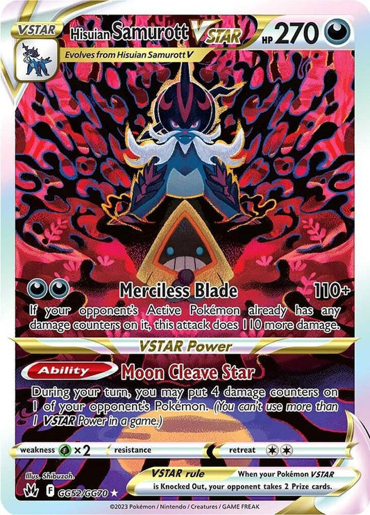 Pokemon Hisuian Samurott VSTAR GG52/GG70 Crown Zenith