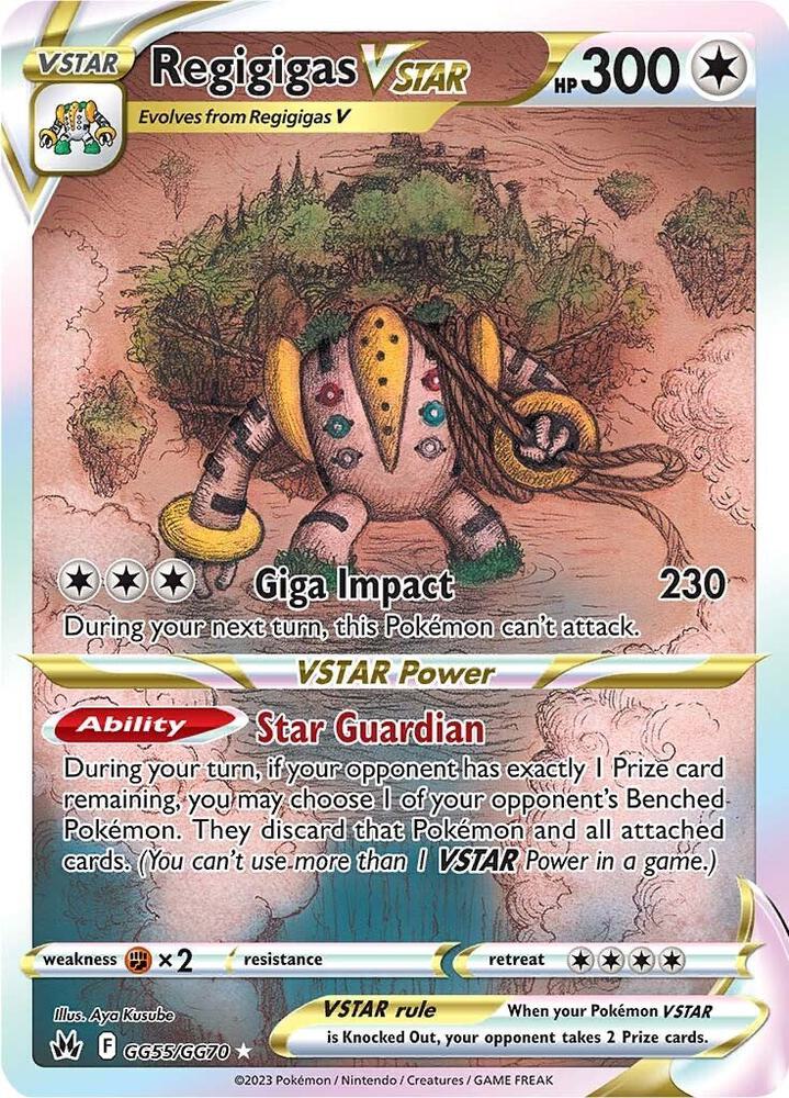 Pokemon Regigigas VSTAR GG55/GG70 Crown Zenith