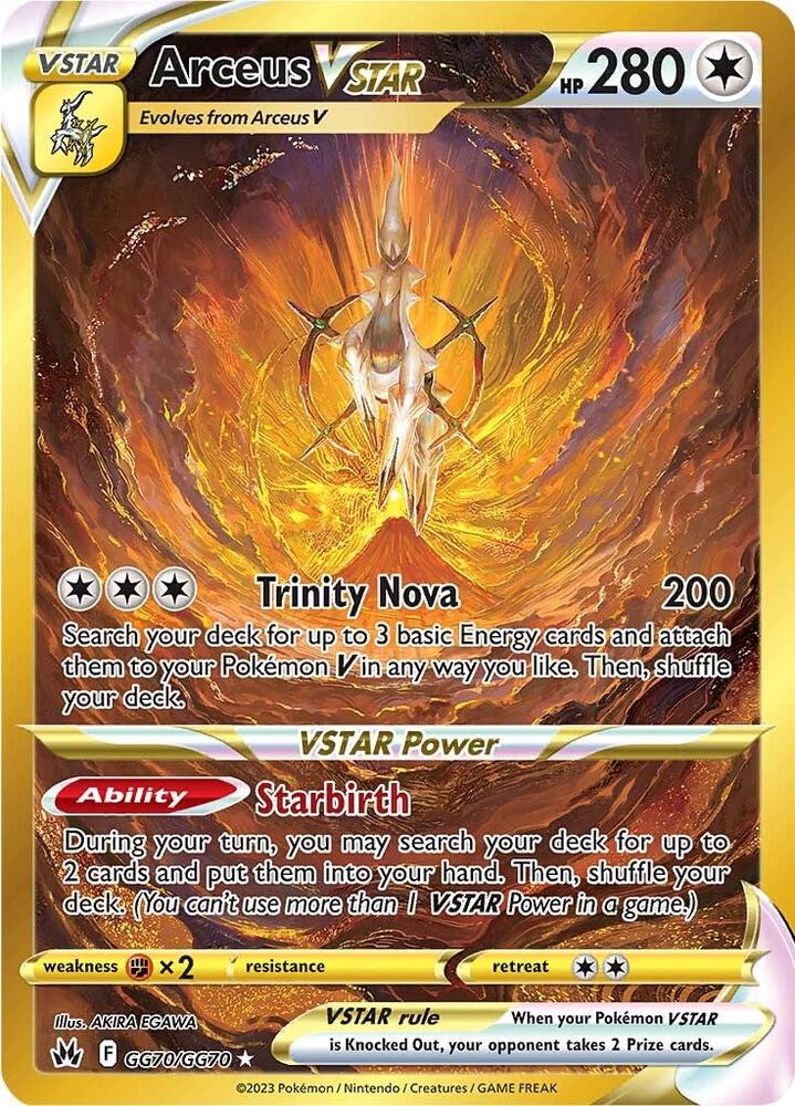 Pokemon Arceus VSTAR GG70/GG70 Crown Zenith