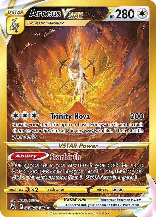 Pokemon Arceus VSTAR GG70/GG70 Crown Zenith