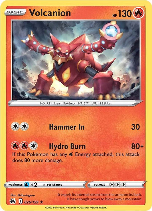 Pokemon Volcanion 26/159 Crown Zenith