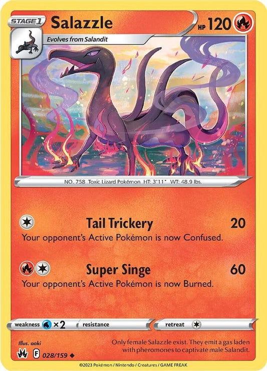 Pokemon Salazzle 28/159 Crown Zenith