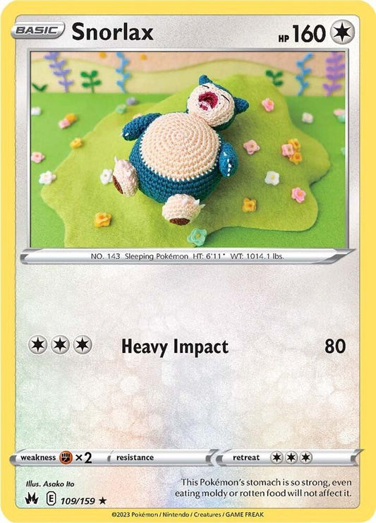 Pokemon Snorlax 109/159 Crown Zenith