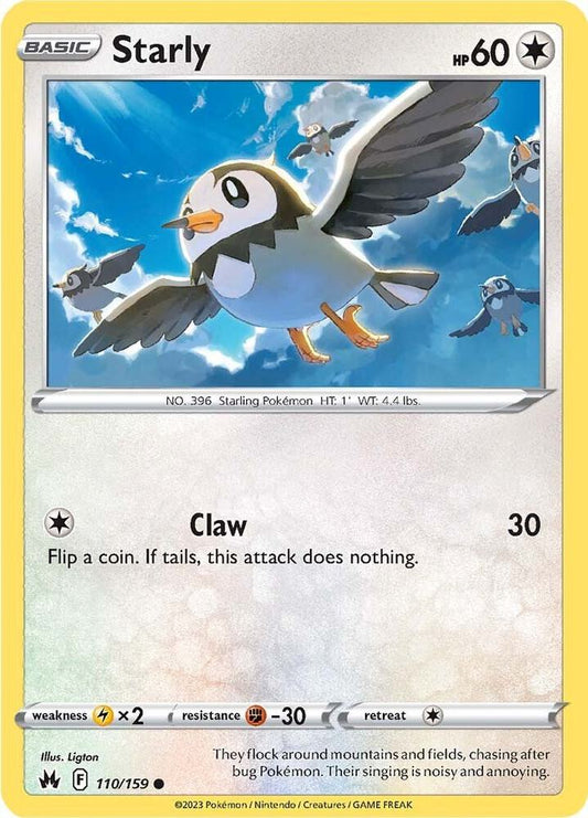 Pokemon Starly 110/159 Crown Zenith