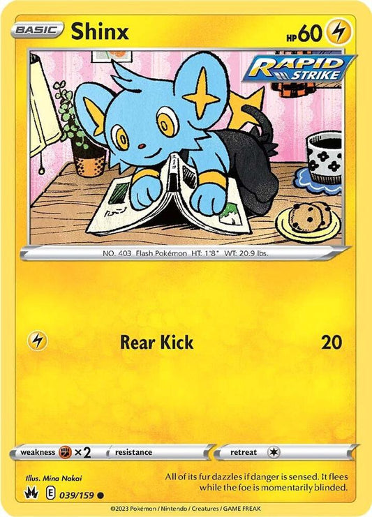 Pokemon Shinx 39/159 Crown Zenith