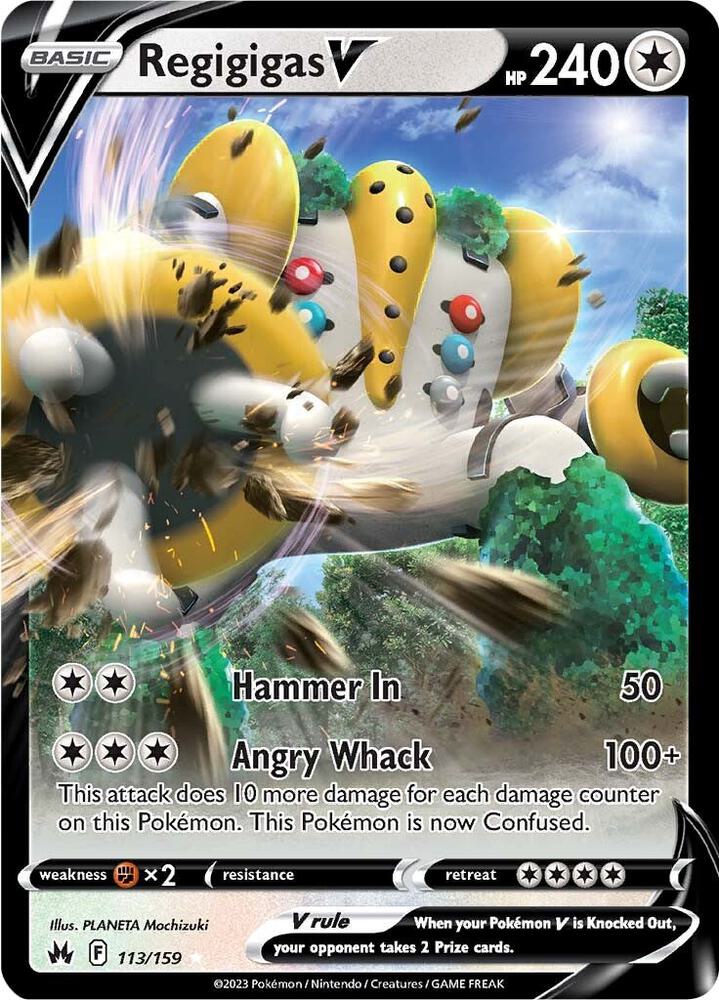 Pokemon Regigigas V 113/159 Crown Zenith