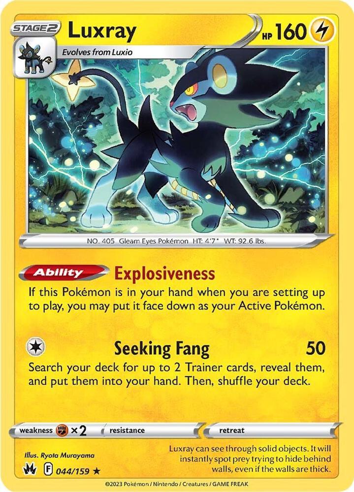 Pokemon Luxray 44/159 Crown Zenith