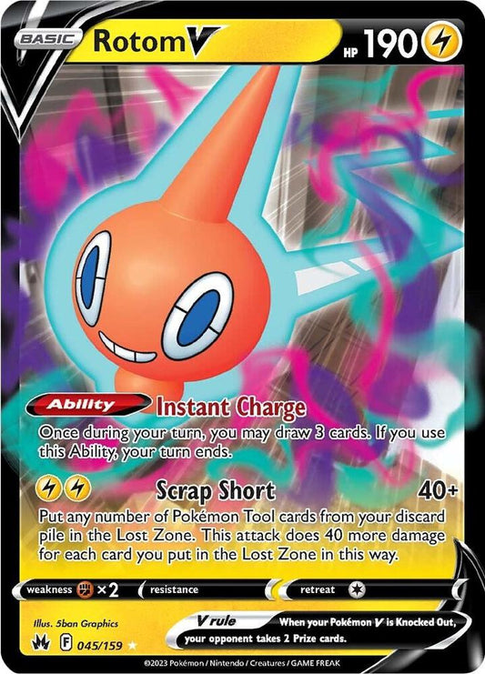 Pokemon Rotom V 45/159 Crown Zenith