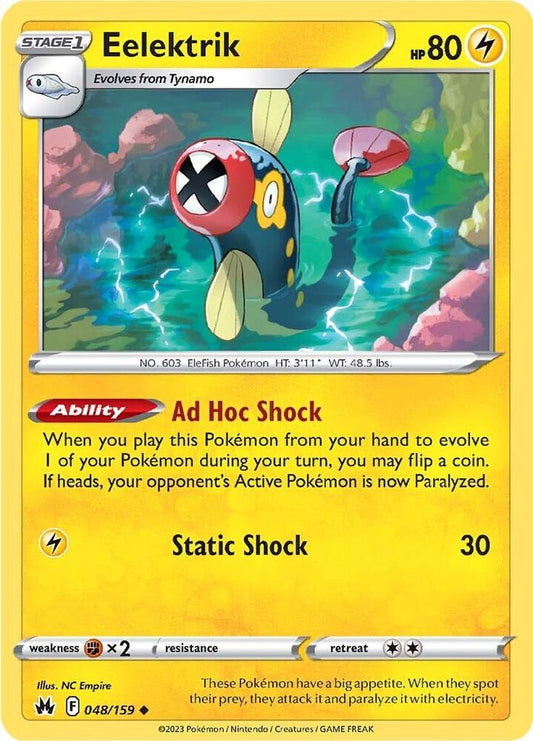 Pokemon Eelektrik 48/159 Crown Zenith