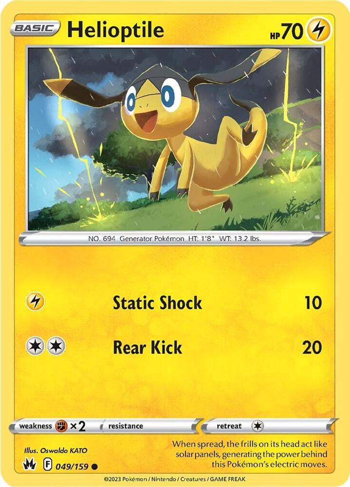 Pokemon Helioptile 49/159 Crown Zenith