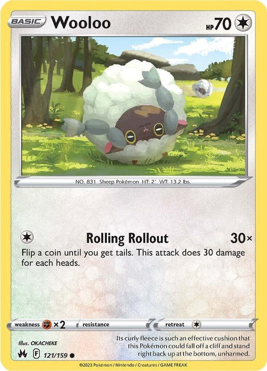 Pokemon Wooloo 121/159 Crown Zenith