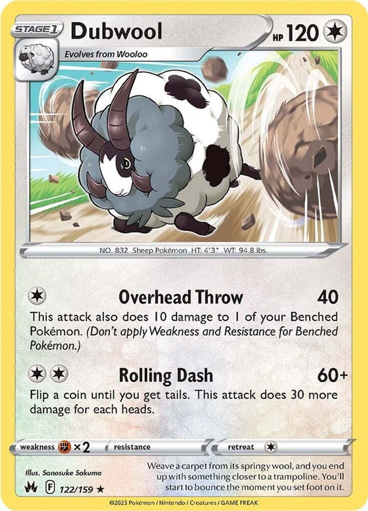 Pokemon Dubwool 122/159 Crown Zenith