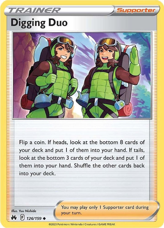 Pokemon Digging Duo 126/159 Crown Zenith