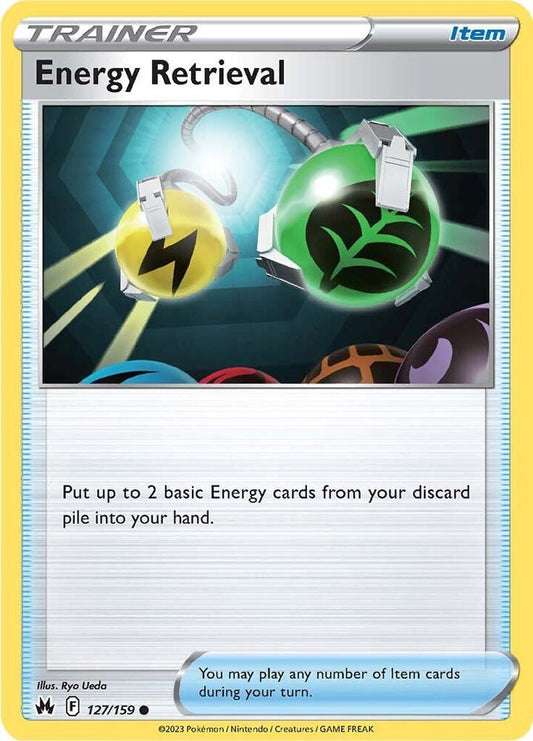 Pokemon Energy Retrieval 127/159 Crown Zenith