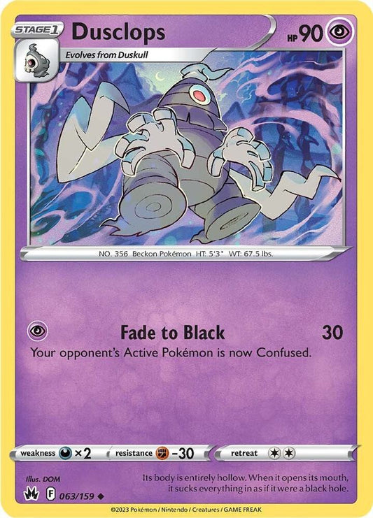 Pokemon Dusclops 63/159 Crown Zenith