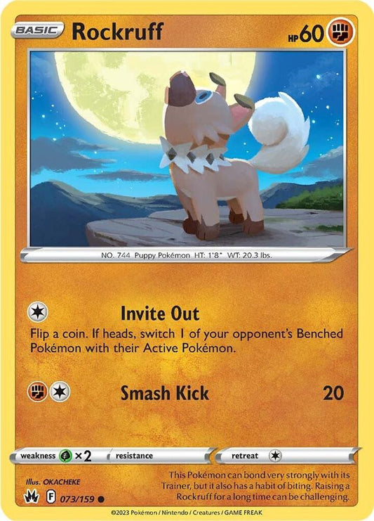 Pokemon Rockruff 73/159 Crown Zenith