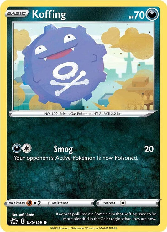 Pokemon Koffing 75/159 Crown Zenith