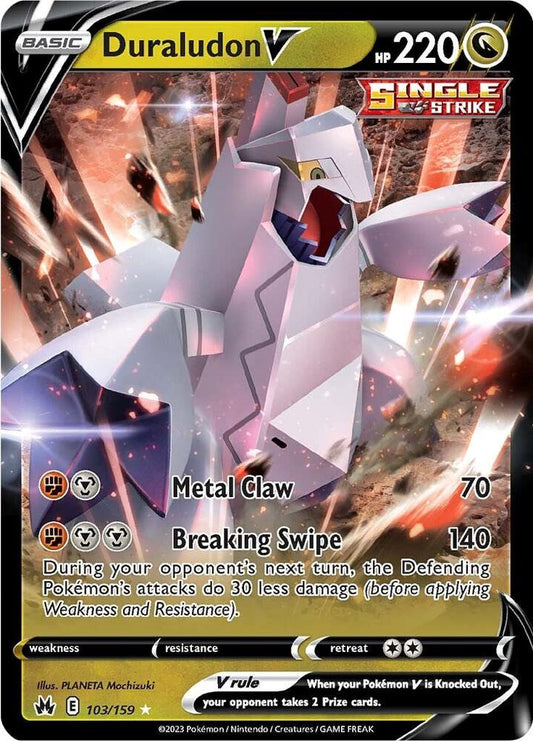 Pokemon Duraludon V 103/159 Crown Zenith