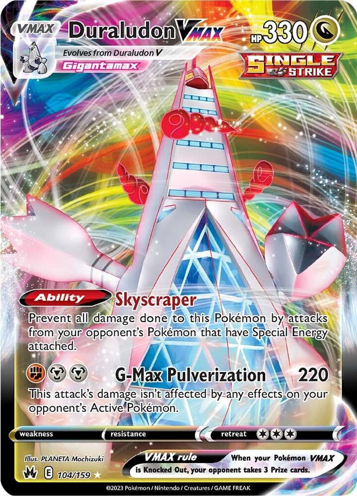 Pokemon Duraludon VMAX 104/159 Crown Zenith