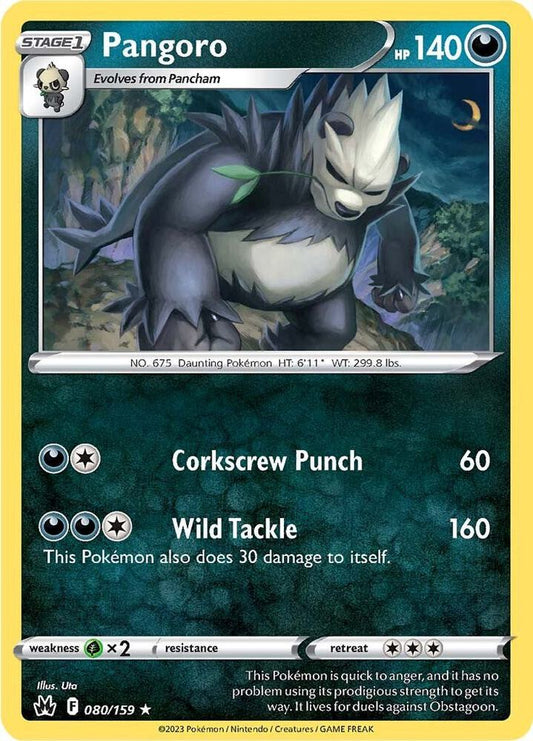 Pokemon Pangoro 80/159 Crown Zenith