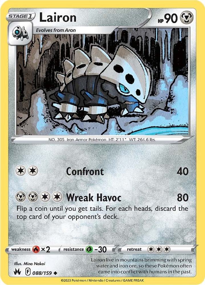Pokemon Lairon 88/159 Crown Zenith