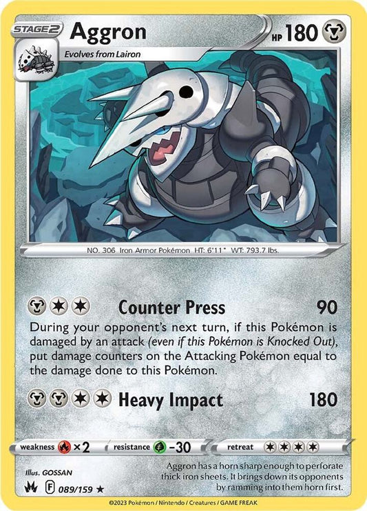 Pokemon Aggron 89/159 Crown Zenith