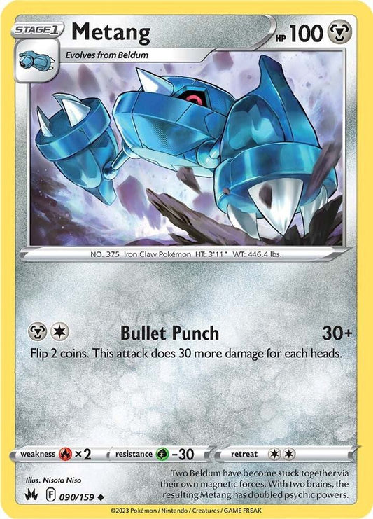 Pokemon Metang 90/159 Crown Zenith